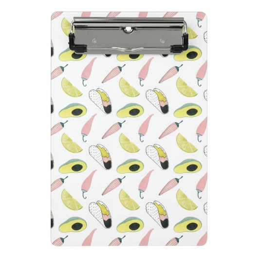 Laten we Taco Over Liefde | Cirkel Taco Element Mini Klembord (Voorkant)