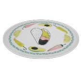 Laten we Taco Over Liefde | Cirkel Taco Element Snijplank (Hoek)