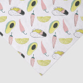 Laten we Taco Over Liefde | Cirkel Taco Element Tissuepapier (Detail)