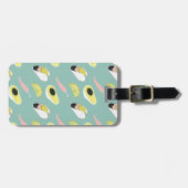 Laten we Taco Over Liefde | Taco Element Pattern Bagagelabel (Voorkant horizontaal)