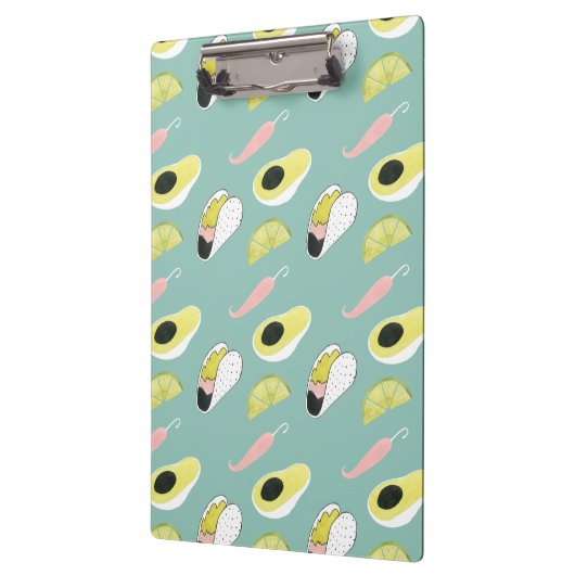 Laten we Taco Over Liefde | Taco Element Pattern Klembord (Links)