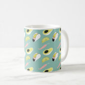 Laten we Taco Over Liefde | Taco Element Pattern Koffiemok (Voorkant rechts)