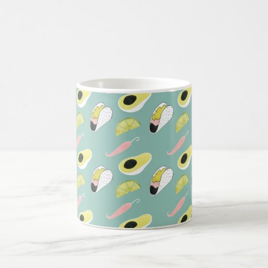 Laten we Taco Over Liefde | Taco Element Pattern Koffiemok (Center)