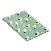 Laten we Taco Over Liefde | Taco Element Pattern Notitieboek (Rechterzijde)