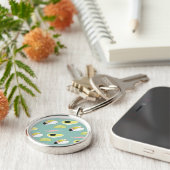 Laten we Taco Over Liefde | Taco Element Pattern Sleutelhanger (Zijkant)