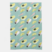 Laten we Taco Over Liefde | Taco Element Pattern Theedoek (Verticaal)