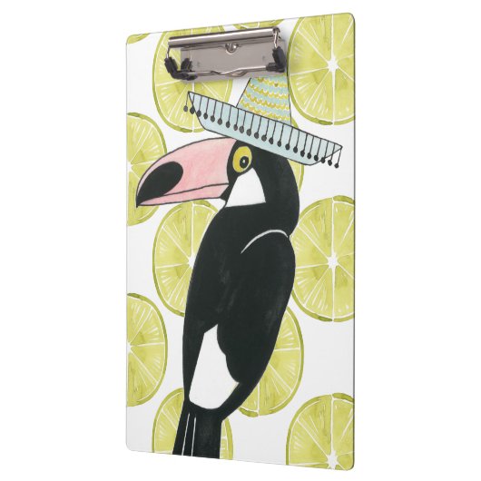 Laten we Taco Over Liefde | Toucan Sombrero Klembord (Links)