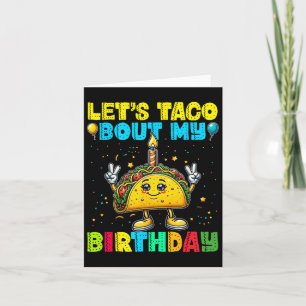 Laten we Taco over mijn Birthday Funny Mexican Par Kaart