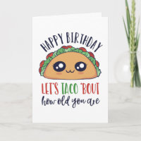 Laten we Taco vertellen hoe oud je bent grappige d