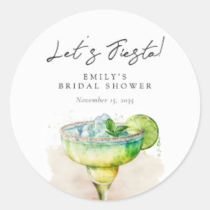 Laten we Tequila Bruiloftsfeest vieren Ronde Sticker