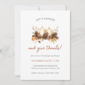 Laten we Thanksgiving Diner verzamelen Kaart (Voorkant)