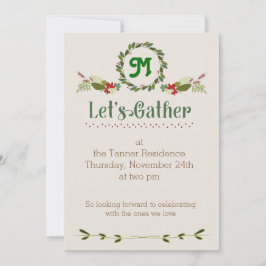 Laten we Thanksgiving uitnodigen Kaart