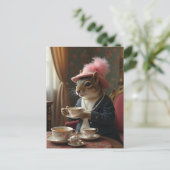 Laten we thee drinken briefkaart (Staand voorkant)