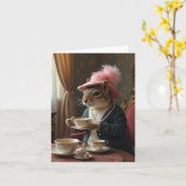 Laten we thee drinken kaart (Gele Bloem)