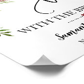 Laten we thee drinken met bruid marsala bruidsuitn poster (Hoek)