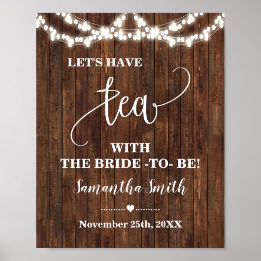 Laten we thee met bride hebben om Western bridal-t Poster (Voorkant)