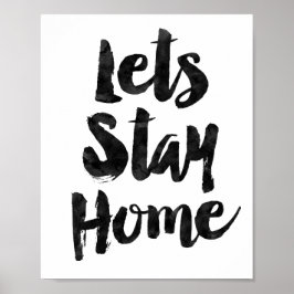 Laten we thuis blijven poster