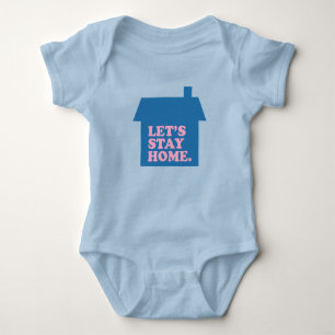 Laten we thuisblauw blijven romper