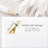 Laten we Toast Couples Verloving Etiket (Insitu)