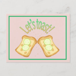 Laten we toast maken briefkaart