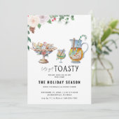 Laten we Toasty halen | Uitnodiging feestdag (Staand voorkant)