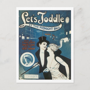 Laten we Toddle bij de Midnight Ball Briefkaart
