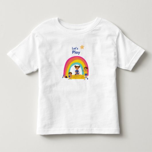 Laten we tshirt spelen voor kinderen (Voorkant)