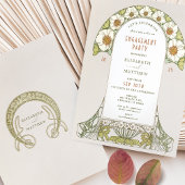 Laten we uitnodigingen art nouveau vieren