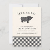 Laten we uitsteken | Summer BBQ Party Kaart (Voorkant)