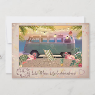 Laten we van het leven een avontuur maken feestdagenkaart