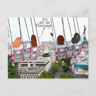 Laten we vandaag geweldig maken briefkaart