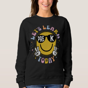 Laten we vandaag leren Shirt Smile Face Pre-K Girl