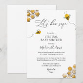 Laten we veilig virtueel Baby shower zijn Kaart (Voorkant / Achterkant)