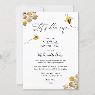 Laten we veilig virtueel Baby shower zijn Kaart
