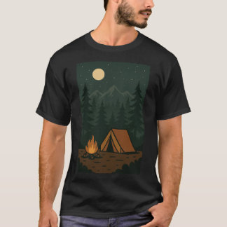 Laten we verdwalen in de bossen | Camping T-shirt