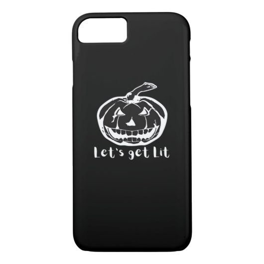 Laten we verlicht grappige Halloween pompoen voor Case-Mate iPhone Case (Achterkant)