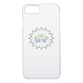 Laten we verlicht krijgen Grappige kerstverlichtin Case-Mate iPhone Case (Achterkant)