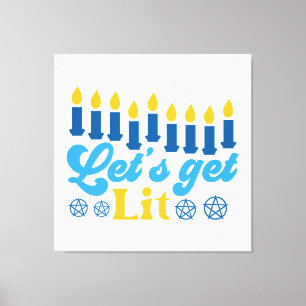 Laten we verlicht worden! canvas afdruk