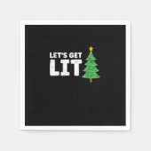 Laten we verlicht worden Drink kerst Servet (Voorkant)