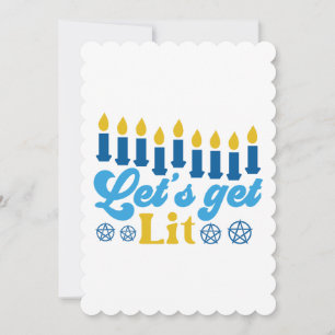 Laten we verlicht worden! Enkele wenskaart Kaart