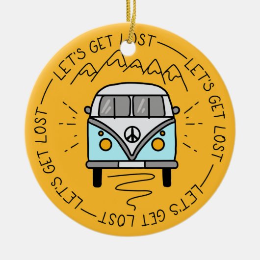 Laten we verloren kamperbergen halen keramisch ornament (Voorkant)