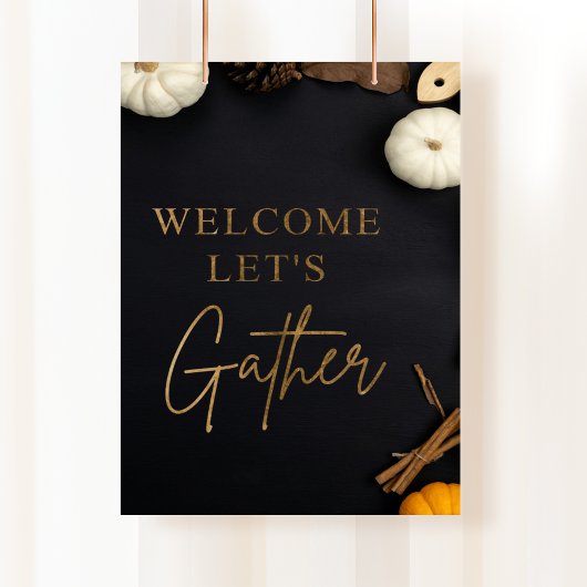 Laten we verzamelen, Thanksgiving diner, vakantie Poster