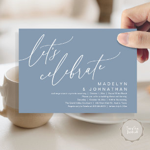 Laten we vieren, Romantisch trouwen Elopement-fees Kaart