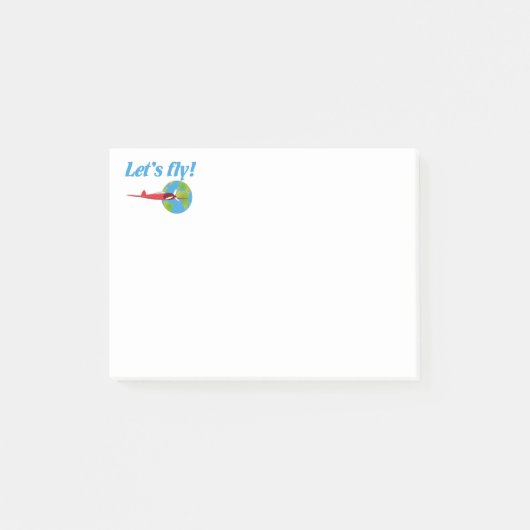 Laten we vliegen post-it® notes (Voorkant)