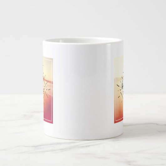 Laten we vlinder hebben jumbo mok (Voorkant)