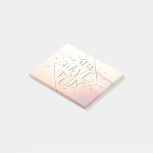 Laten we vlinder hebben post-it® notes (Schuin)