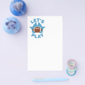 Laten we voetbal spelen flyer (Enkel)