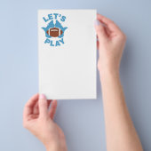 Laten we voetbal spelen flyer (Hand)