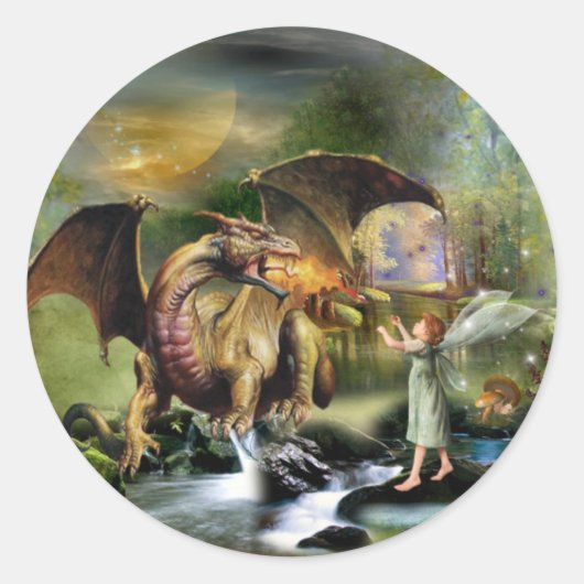 Laten we vrienden zijn ronde sticker (Voorkant)