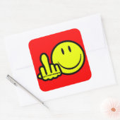 Laten we vrienden zijn vierkante sticker (Envelop)
